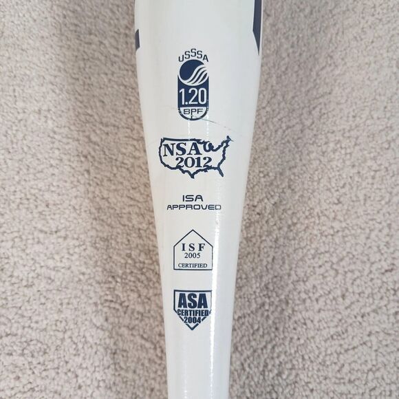 Rawlings Ombre Softball Bat FP8011 2.25" Diameter Very Good Condition White - Picture 6 of 9